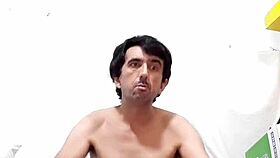 i'm doin a strip tease, tearin off my shirt and see-thru underwear, my huge cock is so big and hard, 25cm long, squirting milk