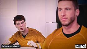 Star Trek Gay Parody: Jordan Boss and Micah Brandt in Super Hero Action