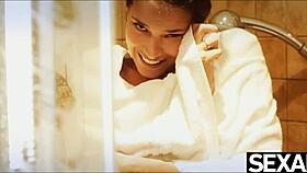 Sexy Model Sucks and Rides Lover's Cock Behind Scenes!