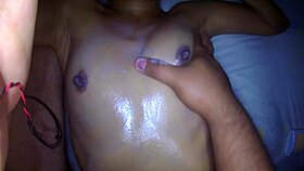 I give my sexy Mexican cousin an erotic massage, playing with her tight pussy while she moans.