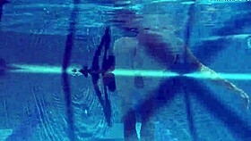 irina aka stephanie moon, mega hot pornstar skinny brunette russian, horny underwater outdoor public scene