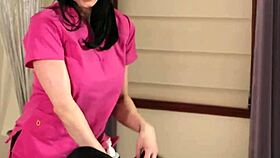 lesbian milf kendra intensely licks anissa's shaved pussy