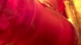 milf masterbating with dildo in her room