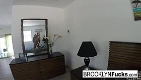 hot blonde babe brooklyn records herself masturbating her wet shaved pussy solo