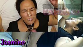 Watch her swallow that cum?