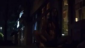 lvory white strips public on the strip with clothes ripped off