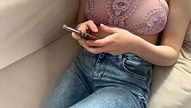 Expelled Teen Pleads Not To Cum Inside During Rough Cowgirl Ride