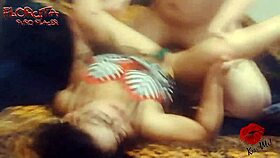 la pervertida florcita is doing a good 69 with anal and handjob action