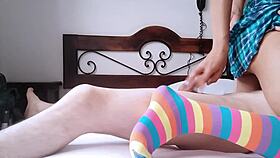 I rode my roommate's hard cock after school