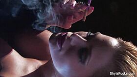shyla stylez explores her fetish interests with smoking and more