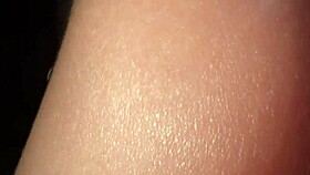 Close-up worship of arm and armpit with dirty talk