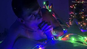 falcon oliver strelly swallows cum in gay blowjob