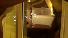 horny blonde ashley stone getting fucked in casino hotel room?