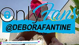 Débora Fantine Dances Nude In Pool