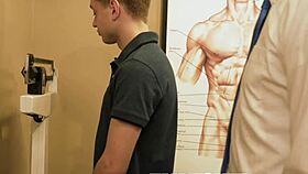 Funsizeboys hung older doctor breeds nervous young 18+ bottom bareback in gay action