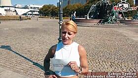 tattooed big-tit german milf picked up on street for sporty dating