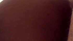 Amateur Black Woman Bent Over For Interracial Doggystyle Creampie