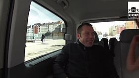 horny milf, want to get fucked in the car threesome?