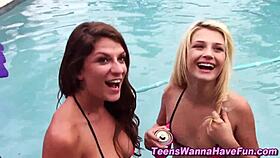 i facialized that amateur teen at the party outdoors