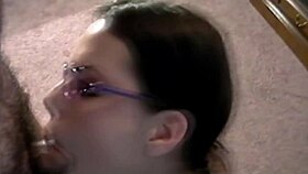 Girlfriend Rubs Cock In Her Face While Friend Watches