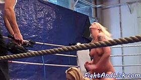 Lesbian Babes Indulge in Naked Wrestling with Passionate Fingering