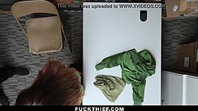 teen 18+ dakota rain pays for shoplifting with blowjob and doggystyle in garage