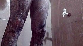 hot mexican girl masturbates under the shower in public outdoor voyeur spot 😏