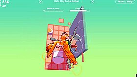 bisexual threesome with gloryhole in odymos game