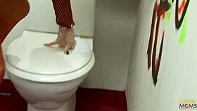 Brunette Milf Craves Facial at Gloryhole with Blowjobs and Impaling