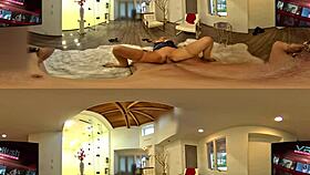 blonde milf shows the way in vr