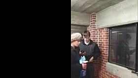 college blonde loses bet and sucks off young dude in public