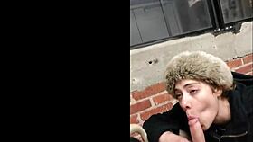 college blonde loses bet and sucks off young dude in public