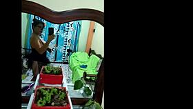 Dirty Old Woman Flaunts Big Tits in Dracula Costume on Halloween