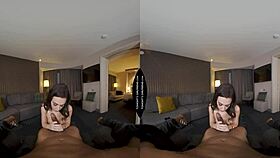 Whitney Wright rides big black cock pov