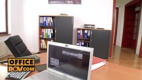 i'm vanessa decker fuckin you hard in the office pov 😍