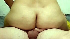 RIDING MY HUSBAND IN COWGIRL POSITION FOR A CREAMPIE.