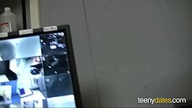 wet cunt in garage misses sex and gets pounded by huge cock