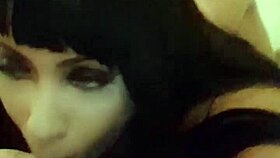 me divertindo mamando o cacete bem babadinho fudendo meus peitoes e piscando meu cuzinho cheio de leitinho