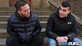 Raweuro bareback redemption! Two uncut big cocked jocks deepthroat and doggystyle hard!