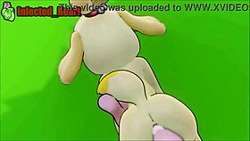 i am isabelle used as a fleshlight in cartoon creampie