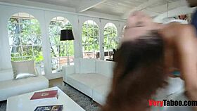 Stepbro and stepsis share a close moment during their bonding time