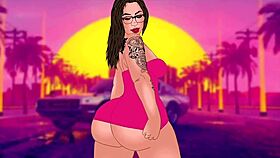 2D Jadas Awesome Phat Pawg Ass With Cubanas Thick Thighs Looks Great As Cartoon