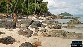 look at kahlisa's big natural tits, wanna see her rip her clothes off on the beach?