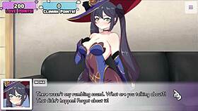 waifu hub s5 mona from genshin impact parody hentai game pornplay ep 1 sexy astrologist strips naked on casting couch