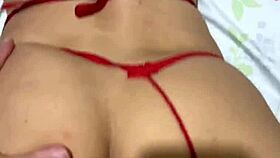 wife in red lingerie fucking - jkcouple2