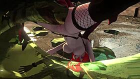 succubus and girls get slimy in 3d hentai