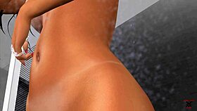 stepping into the warm shower for a bath