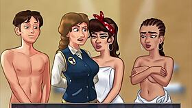 Summertime saga gameplay features bathing and handjobs