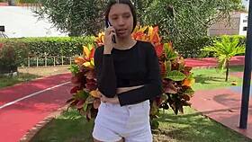 stranger fucks in the condo pool with big tits and ass.