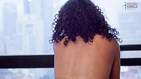 Domme guides slave through intense session